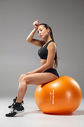 М'яч для фітнесу (фітбол) Power System PS-4018 Ø85 cm PRO Gymball Orange Кам'янське - фото 6