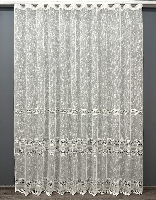 Тюль VR-Textil 1548т Bari Жакард Молочний 300х270 см (42-0470) Київ - фото 2
