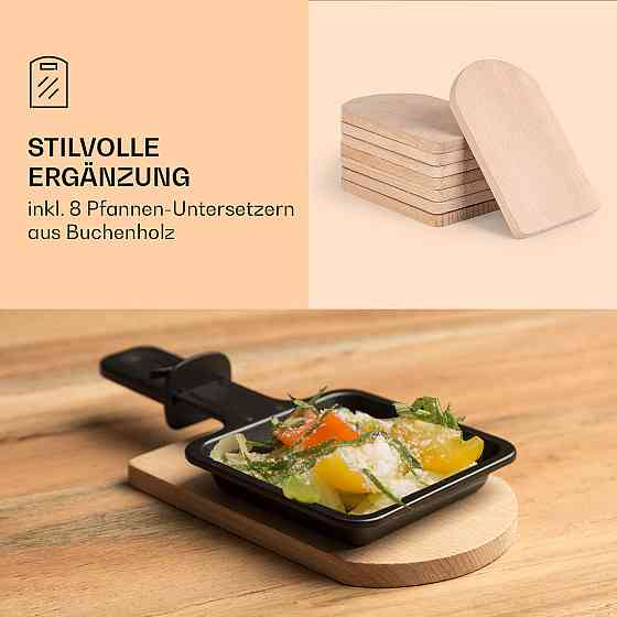 Антрекот 2-в-1 раклет-гриль и фондю из натурального камня 1100 Вт 8 человек, включая подставки (Германия, Ровно