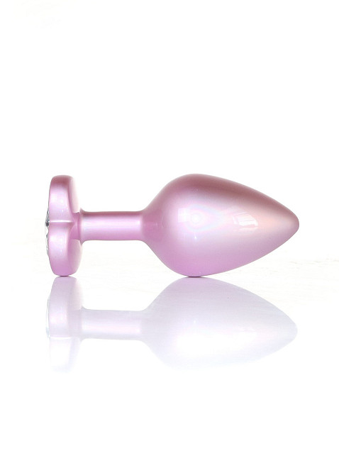 Анальная металлическая пробка Plug-Jewellery Pearl Pink Heart PLUG- Clear L Sex Aura Киев - изображение 4