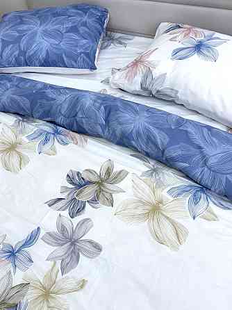 Ecotton Комплект постільної білизни Ecotton полуторний 150х215 см Квіти двосторонній білий (210 Коломия