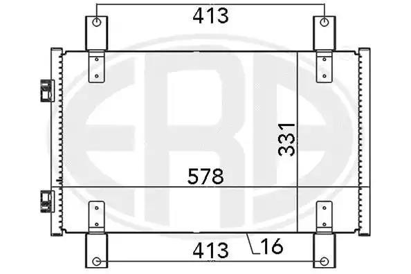 667084 ERA Радиатор кондиционера Полтава - изображение 1