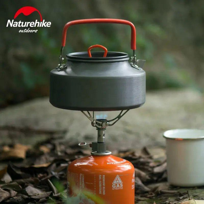 Туристический чайник Naturehike NH17C020-H из алюминия 1.1л (Серый) Винница - изображение 6