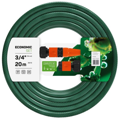 Поливочный шланг Cellfast набор ECONOMIC,3/4",20м,3 слоя,ороситель,комплект для подключения (10-102) Винница - изображение 1