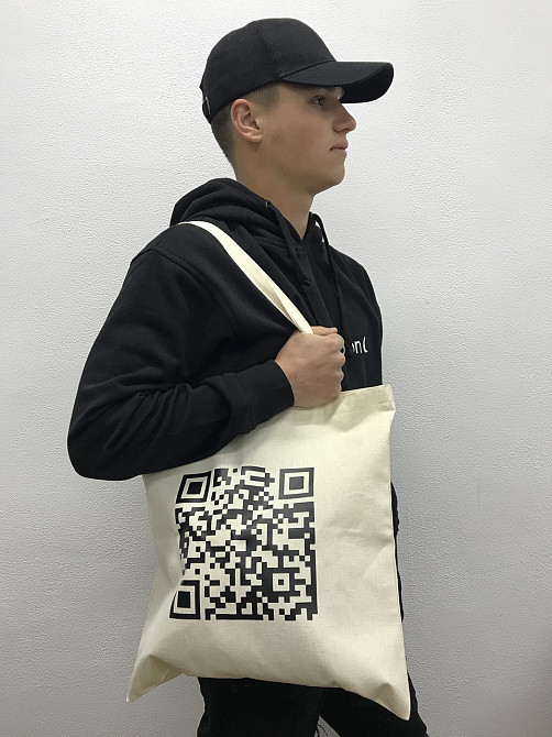 ШОПЕР з індивідуальним QR кодом. Матеріал: 100% бавовна. Чернівці - фото 1