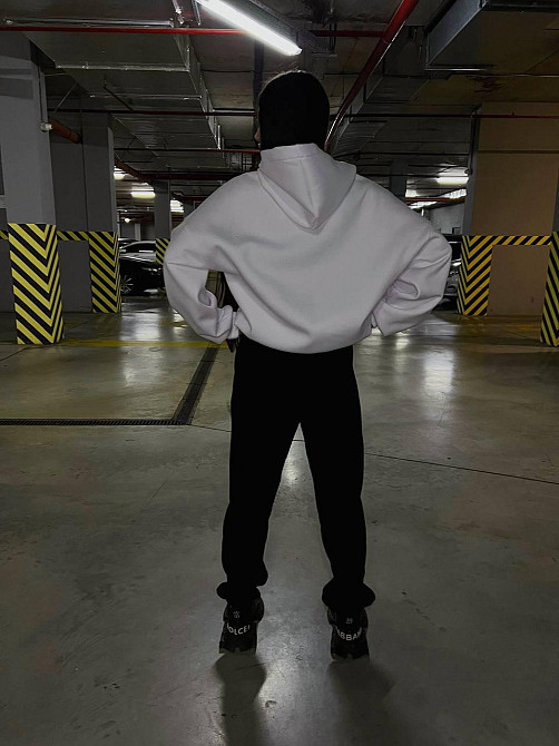 Жіночий прогулянковий костюм тринит на флісі Білий Одеса - фото 4