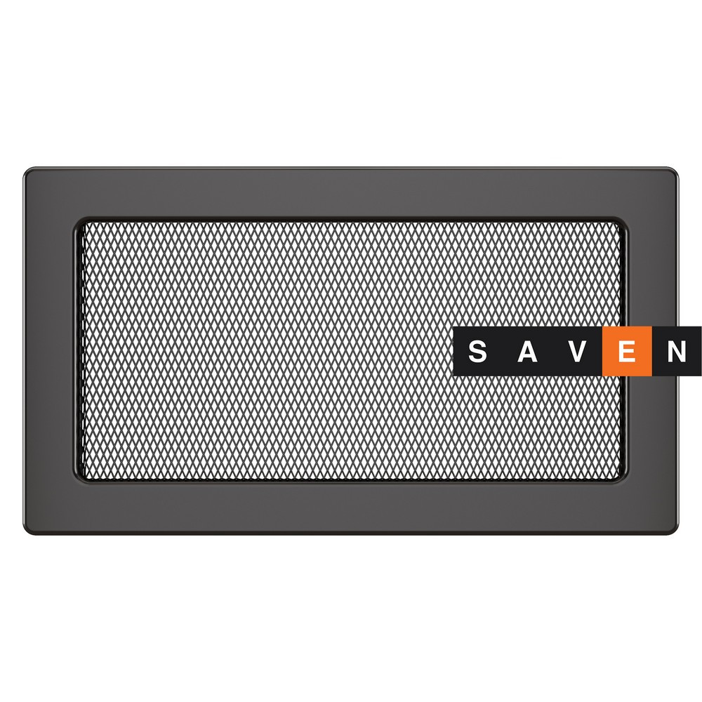 Вентиляційна решітка для каміна SAVEN 17х30 графітова Львів - фото 1