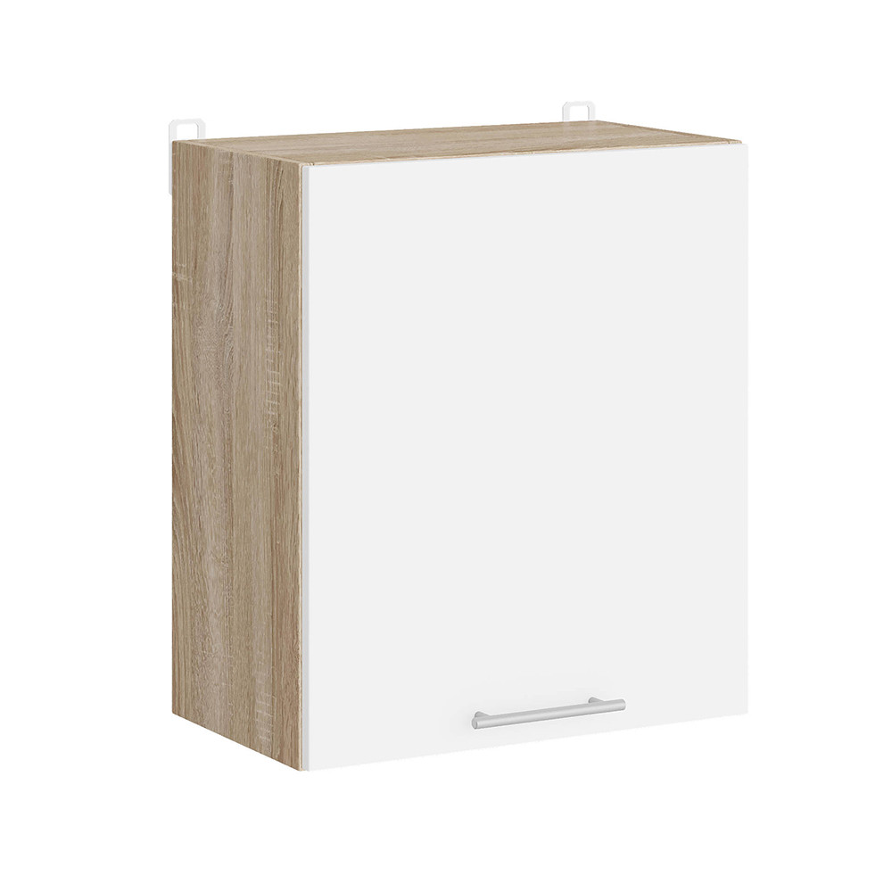 Кухонний модуль верхній Еверест Еко 500 дуб сонома/німфея альба (білий) 50х30х58 см (DTM-071011) Дніпро - фото 1