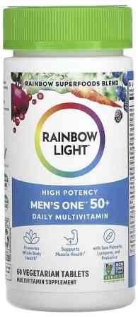 Вітаміни та мінерали для чоловіків 50+ Rainbow Light  Men's One 50+ 60 таб Київ
