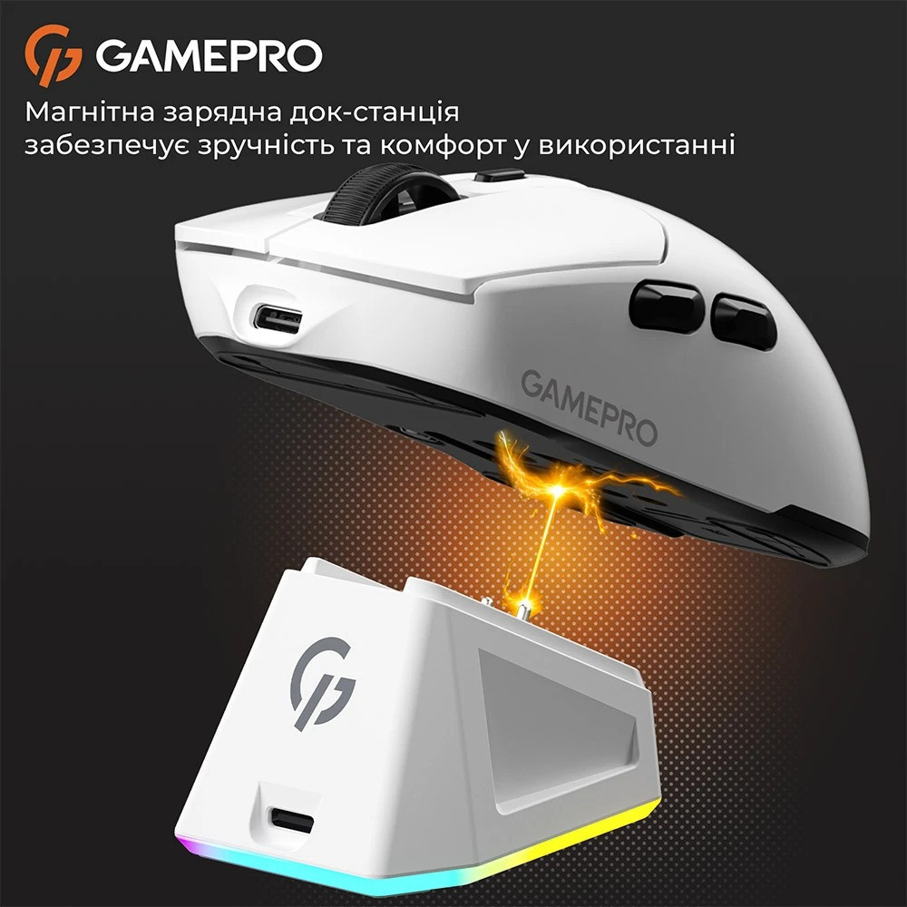 Миша бездротова GamePro Genesis Airmaster White (GM167W) ( 21799 ) Харків - фото 19