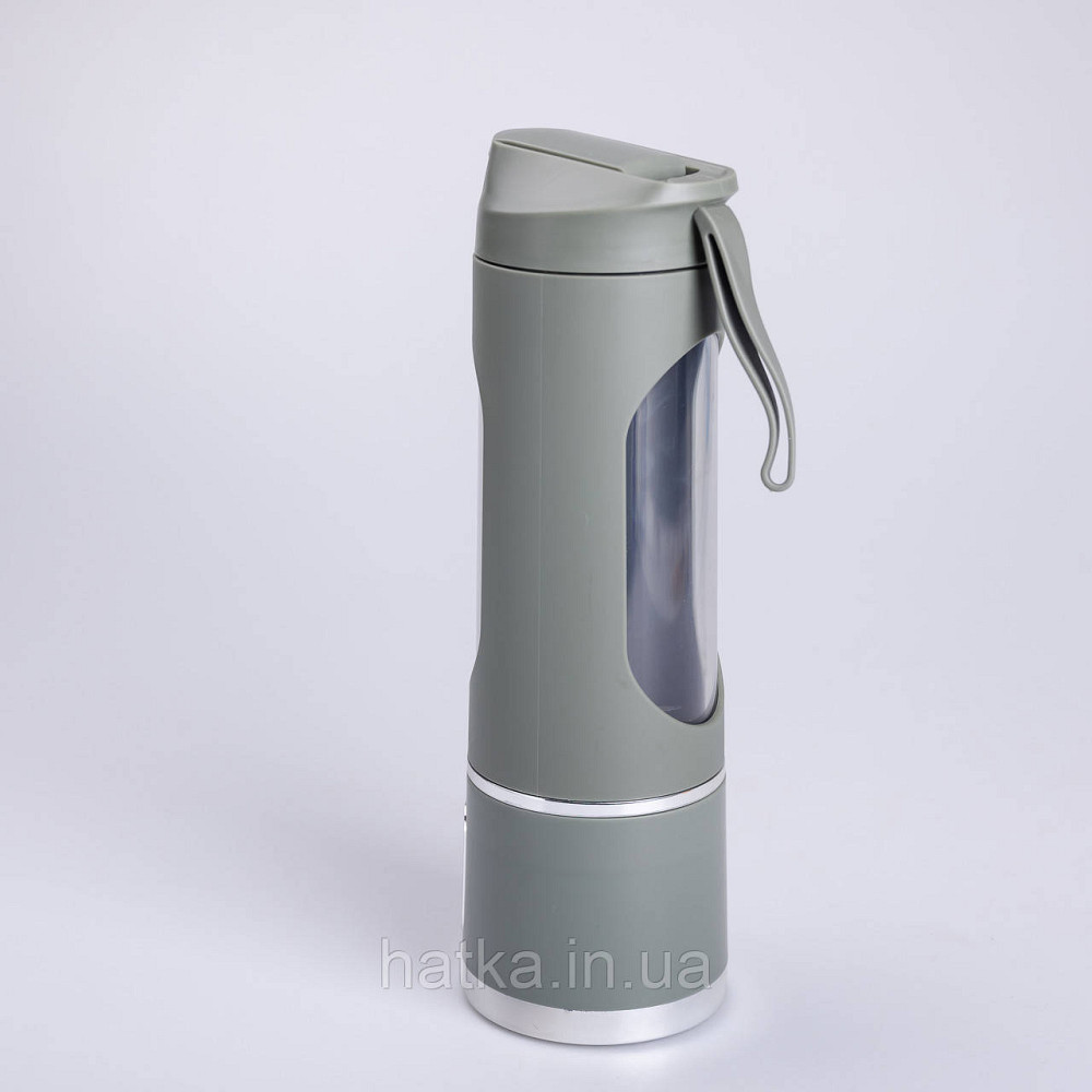 Портативний блендер для смузі на акумуляторі 450 мл блендер пляшка 25 Вт USB Зелений Київ - фото 6