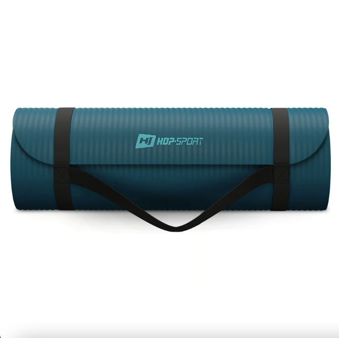 Коврик для йоги Hop-Sport HS-NB015GM NBR 1,5см темний морський Київ - фото 8