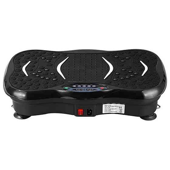 Виброплатформа для тренировок с 2 эспандерами + пульт, до 120кг TS-5513 / Вибротренажер для похудения Киев