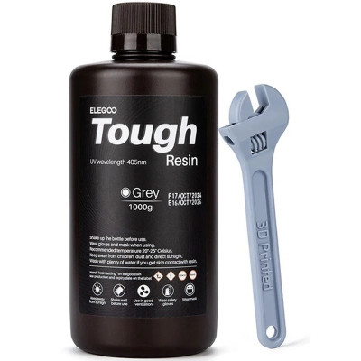 Фотополімерна смола ELEGOO Resin Tough grey 1кг (50.103.0274) Вінниця - фото 1