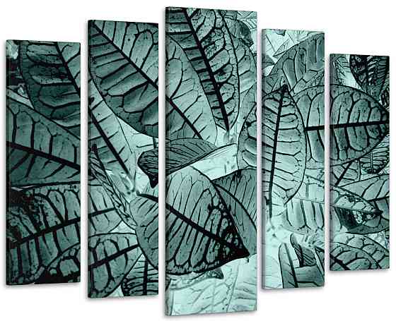 Модульная картина Листья Art-294_5 ( 80х118см ) 115x170 см Киев