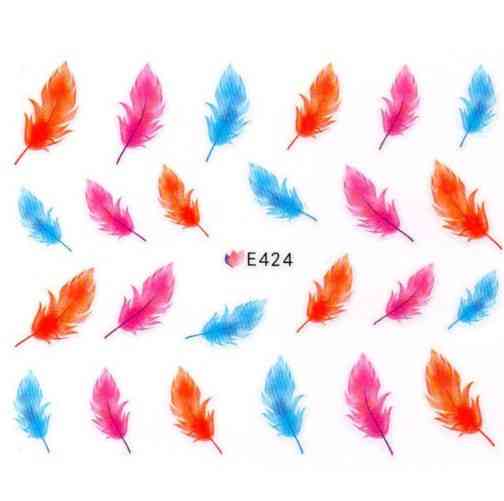 Наклейка на нігті "Пір'ячко" Київ