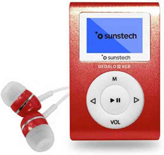 MP3-плеер Sunstech DEDALO III 8GB FM RED, радио, диктофон, клипса Днепр
