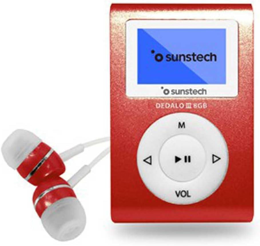 MP3-плеер Sunstech DEDALO III 8GB FM RED, радио, диктофон, клипса Днепр - изображение 1