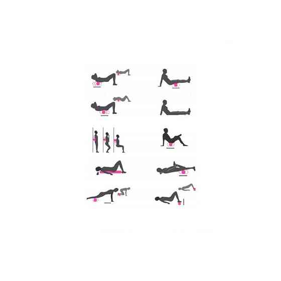 Массажный мяч двойной NE-EP-17 12*6 см Винница