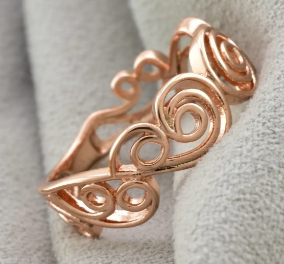 Кольцо Xuping Золотая легенда 13710, 21 размер (ширина 7мм), позолота РО Киев - изображение 2