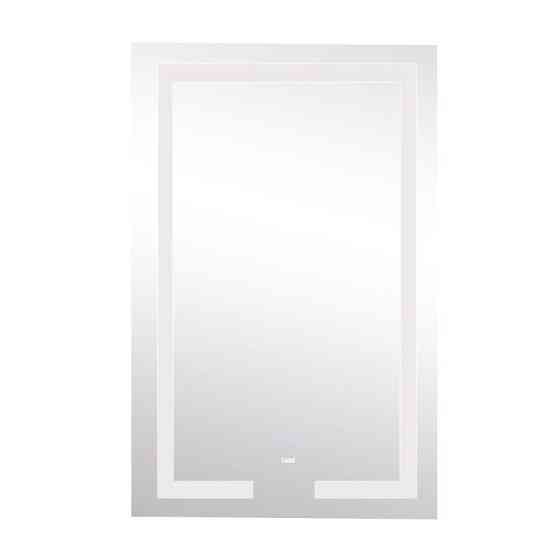 Дзеркало прямокутне для ванної Lidz Kubis 500х800 з LED-підсвіткою Touch, з антизапотіванням, LD78LF9365080 Харків