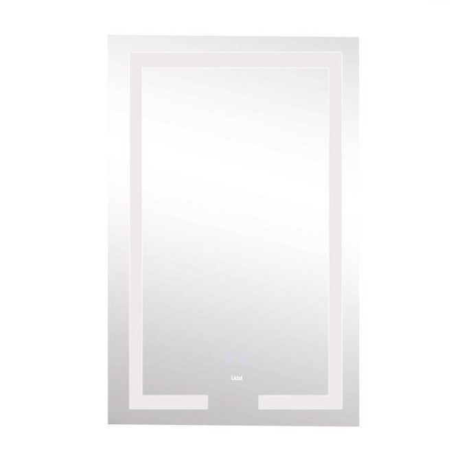 Дзеркало прямокутне для ванної Lidz Kubis 500х800 з LED-підсвіткою Touch, з антизапотіванням, LD78LF9365080 Харків - фото 4
