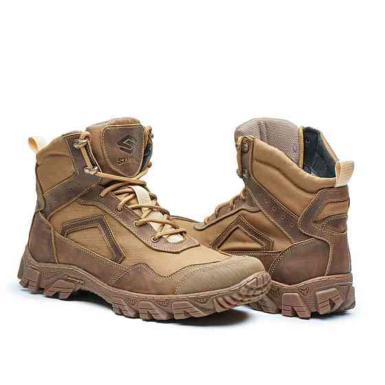 Черевики тактичні шкіряні з кордурою. Прошиті, міцні. ЗСУ 44 (29) Харків