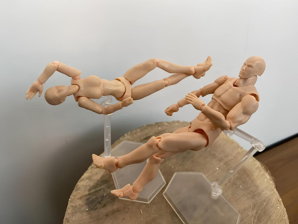 Рухливі фігурки RESTEQ, манекен людини. Статуетки для художника з підставкою 13см, шарнірні фігурки Київ - фото 7