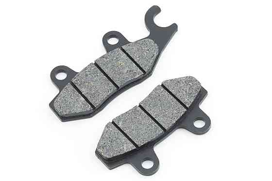 Колодки (диск) скутер 4 Т китай 50-150 (Рейс /скутер Шторм, ухо в право, черные) тормозные Мукачево