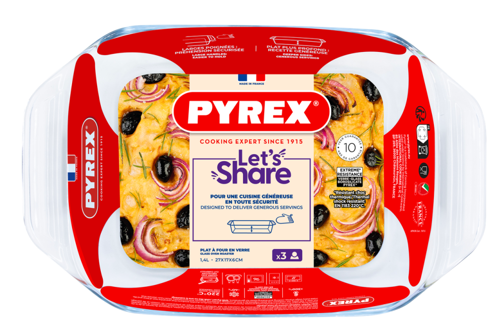Форма для запекания Pyrex, 27х17х6 см (1.4 л) (7092334) Киев - изображение 3
