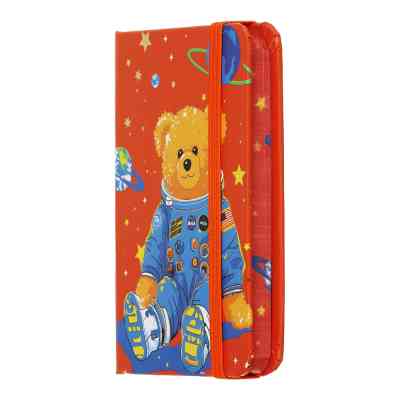 Книга записная ZiBi Bear A7 в клеточку твердая обложка на резинке 80 листов, оранжевая (ZB.117103) Винница