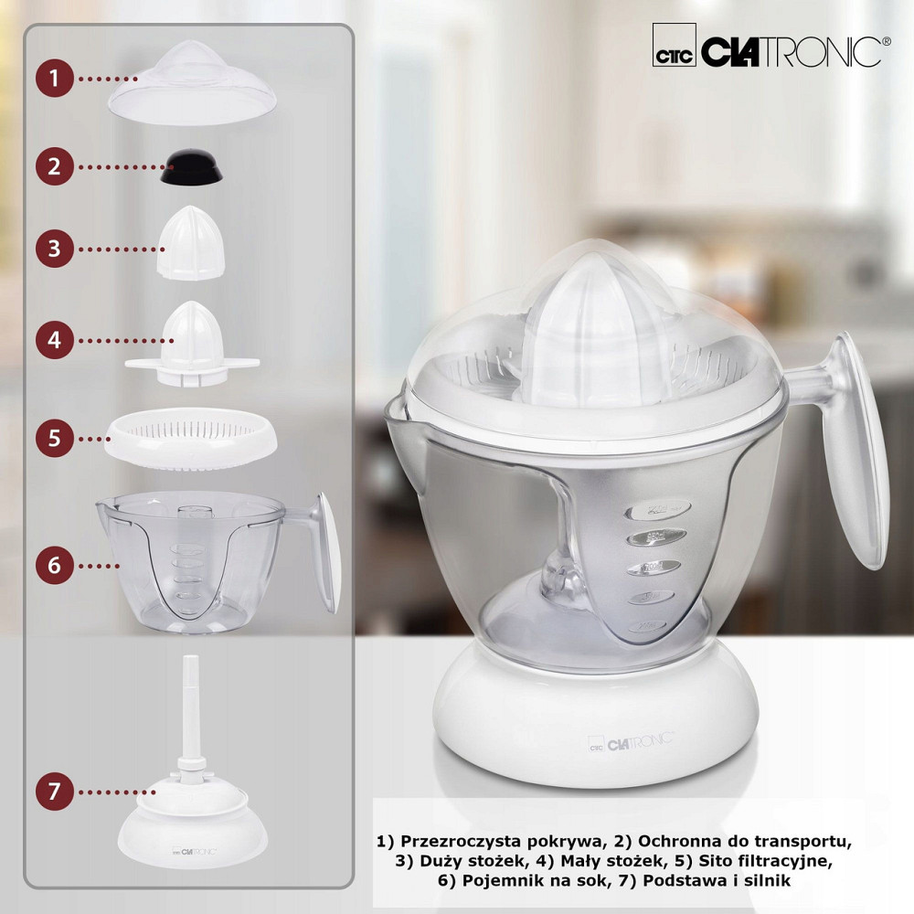 Электрическая соковыжималка для цитрусовых 1.2 литра Clatronic ZP (3066) Нововолынск - изображение 3