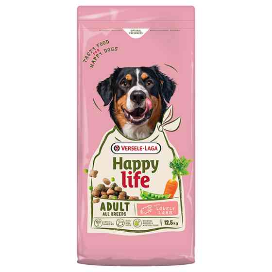 Happy Life Adult with Lamb ХЕППІ ЛАЙФ ЯГНЯ сухий преміум корм для собак усіх порід Київ
