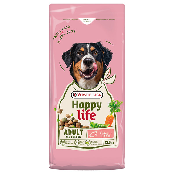 Happy Life Adult with Lamb ХЕППІ ЛАЙФ ЯГНЯ сухий преміум корм для собак усіх порід Київ - фото 1