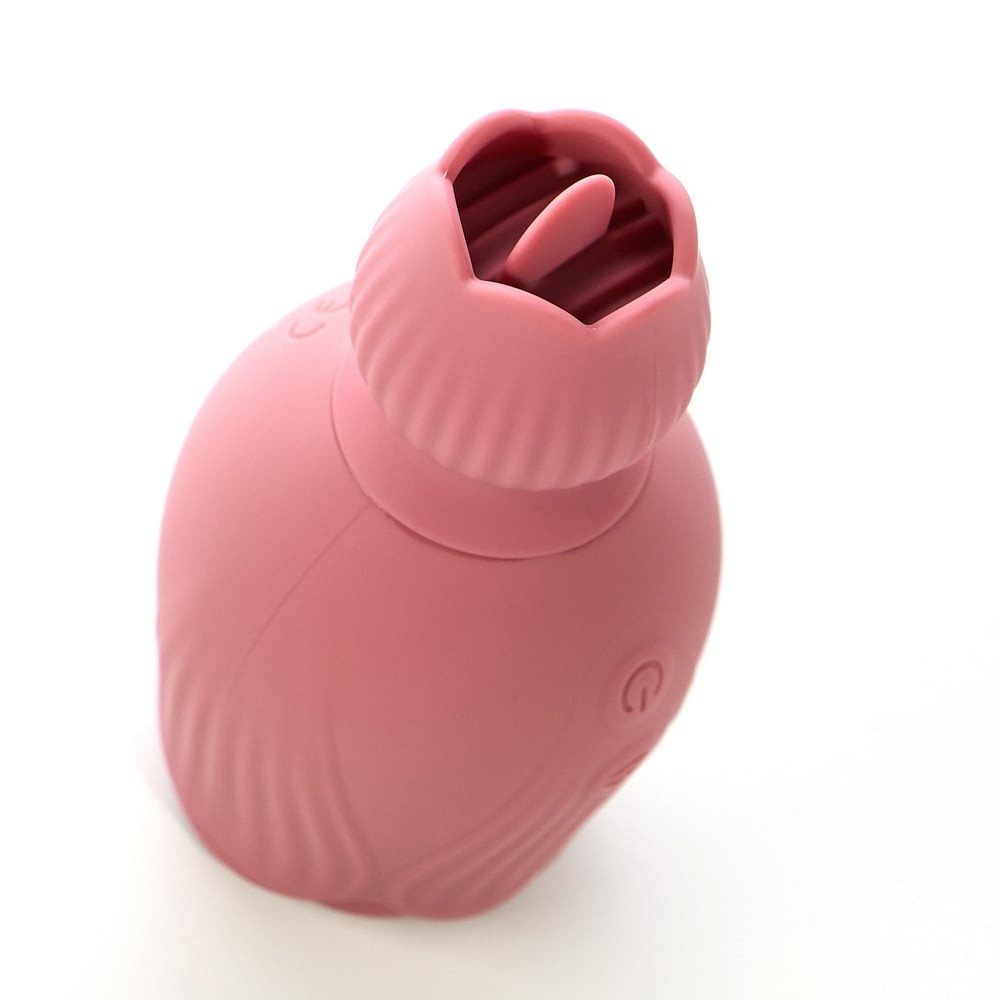 Вибратор для клитора-цветок двусторонний Sweet Em Velvet Lure, розовый Sex Aura Киев - изображение 4