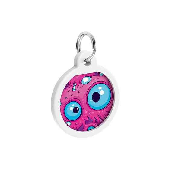 Адресник для собак и кошек металлический WAUDOG Smart ID с QR паспортом, рисунок 