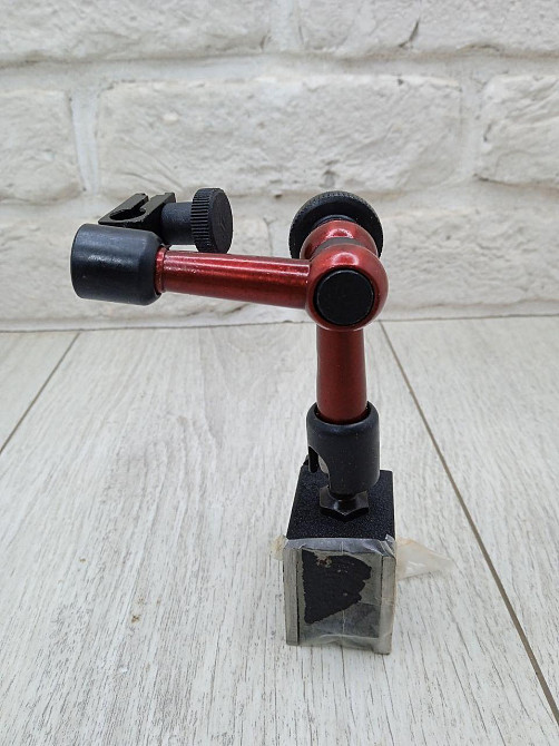 Шарнирная магнитная стойка 160 мм – компактное металлическое основание с регулировкой для индикатора. Харьков - изображение 4