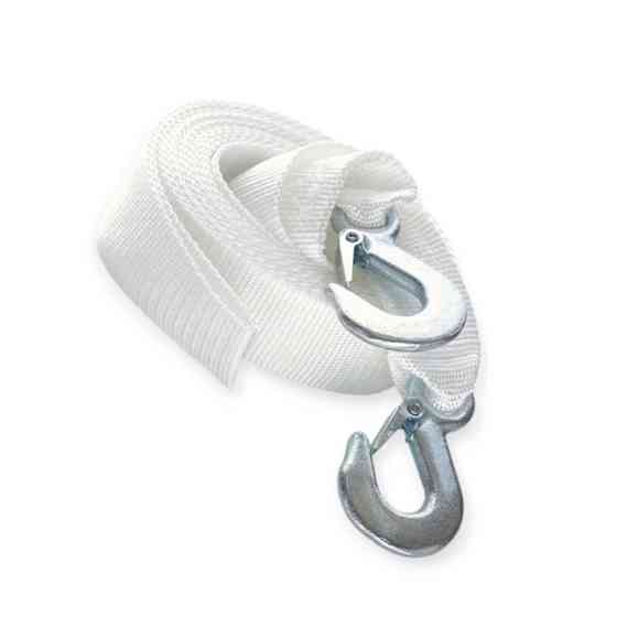 Трос лента 3 т х 5,0м х 50мм крюк/белый/пакет сила буксир. Мукачево