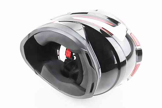 Шолом інтеграл, закритий BLD-M62 М (57-58см), ЧОРНИЙ/БІЛО-ЧЕРВОНИЙ Киев