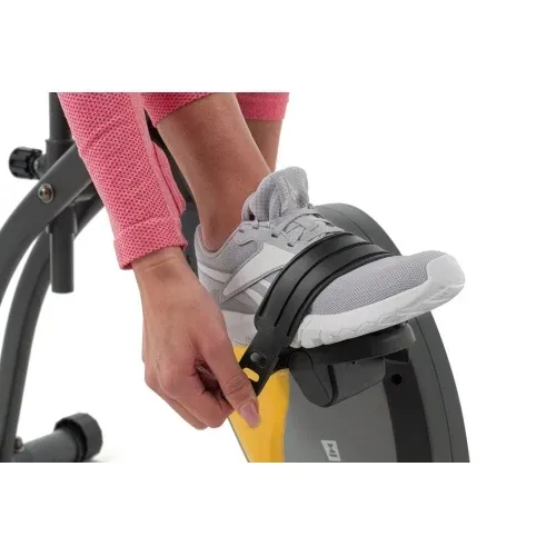 Велотренажер магнітний з еспандерами Hop-Sport X-Bike 3010x чорно-жовтий Київ - фото 8