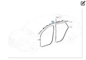 Mercedes-Benz  A2928600202 Полоточна подушка безпеки права GLE Coupe C292 Одесса