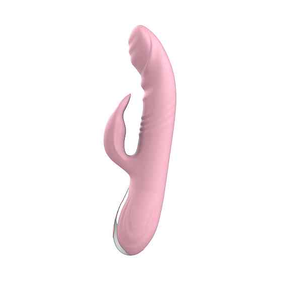 Вибратор с ротацией и толчками Finger Thrusting Vibrator Michelle, розовый Sex Aura Киев