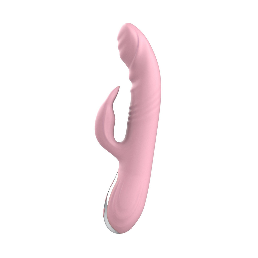 Вибратор с ротацией и толчками Finger Thrusting Vibrator Michelle, розовый Sex Aura Киев - изображение 5