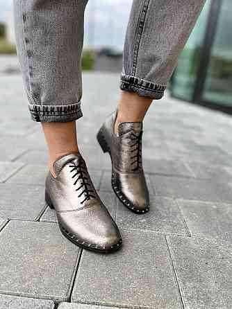 Черевики жіночі Sothby's темне-срібло натуральна шкіра 36р. (Б-552/2 3545) Коломия