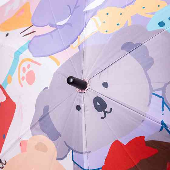 Дитячий механічний зонт з принтом, фіолетовий 90 см Київ