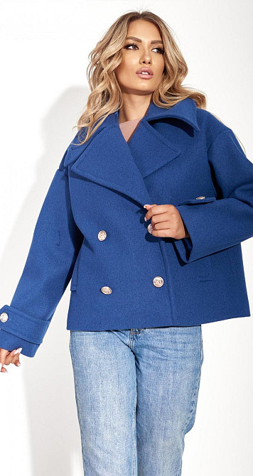 Укорочене пальто з красивим коміром (42) Київ - фото 3