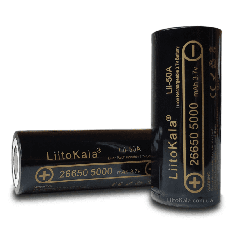 Акумулятор Li-ion LiitoKala Lii-50A 26650 5000 mAh 3.7 V Вінниця - фото 4
