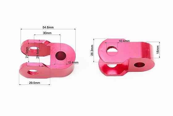 Подовжувач заднього амортизатора 30мм к-кт 2шт, червоний Київ