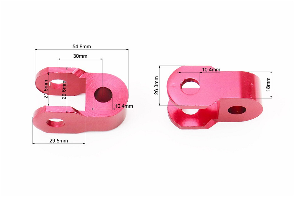 Подовжувач заднього амортизатора 30мм к-кт 2шт, червоний Київ - фото 2