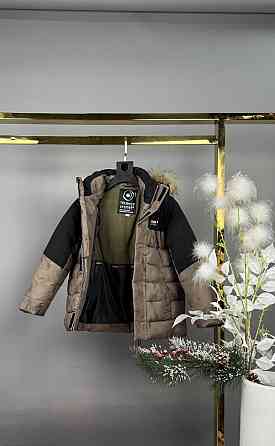 Детская зимняя курточка для мальчика варенка на холофайбере на 5,6,7,8,9,10,11,12 лет Николаев